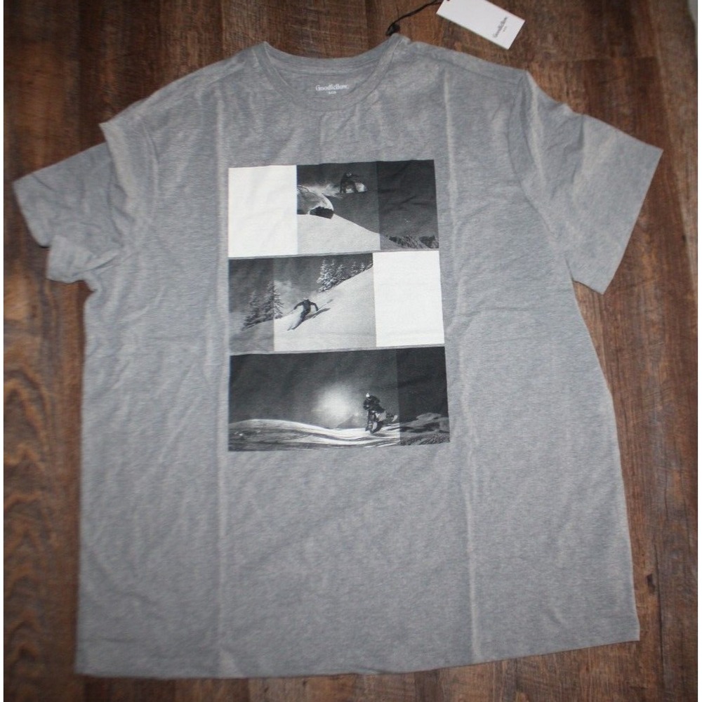 NWT Goodfellow & Co Men's Graphic T-Shirt Gray Size XL